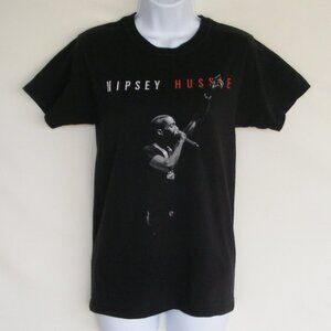 NIPSEY HUSSLE Tshirt, XS, Black, On Stage, Performing, Short sleeves